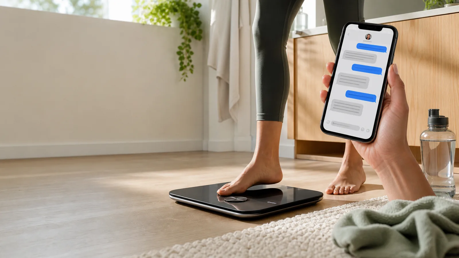Smart scale and text-based coaching preview